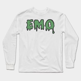 Muted Green EMO Long Sleeve T-Shirt